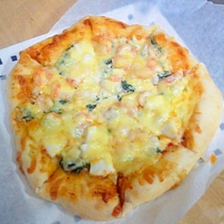 シーフードピザ トッピング レシピ 作り方 By Momo6023 楽天レシピ